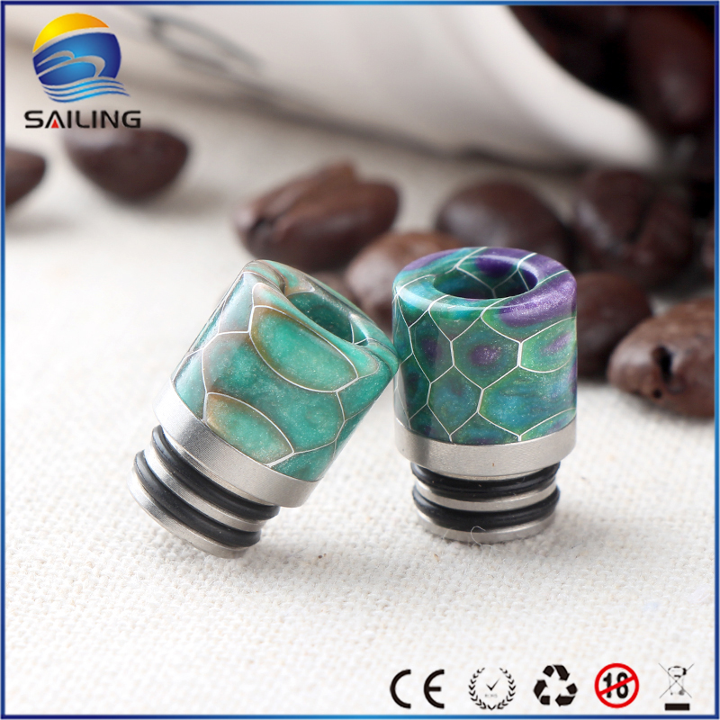 510 SS Epoxy Resin Drip Tips 2 O rings