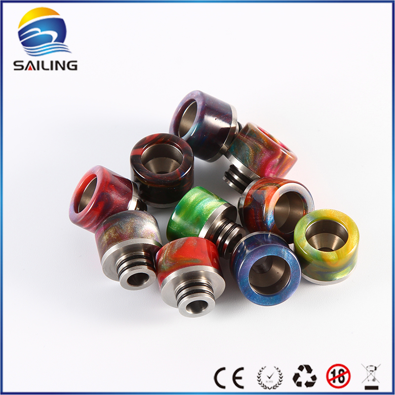 SS+Epoxy Resin 510 Drip Tips Dual O rings