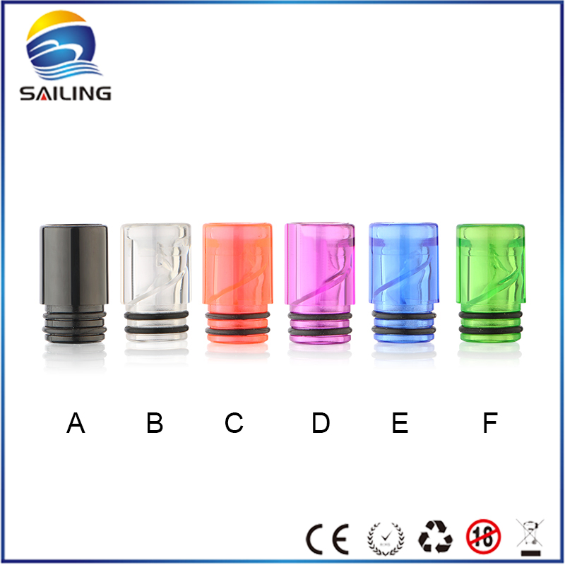 Plastic 510 Drip Tips Dual O rings