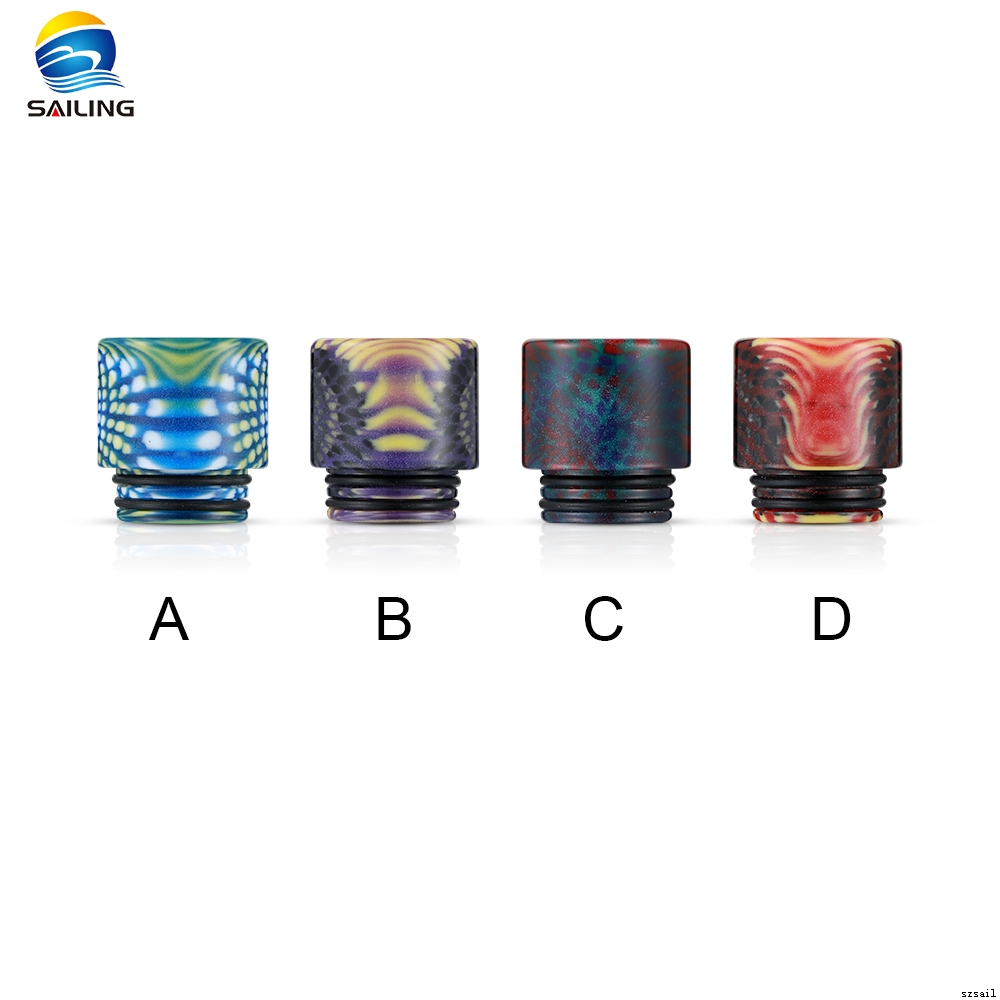 Newest Snake Pattern Epoxy Resin Drip Tips for TFV8 TFV12