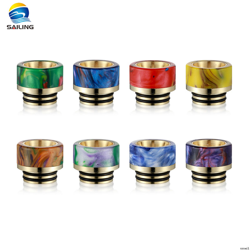 SS gilding+Epoxy Resin 810 Drip Tips for TFV12/TFV8