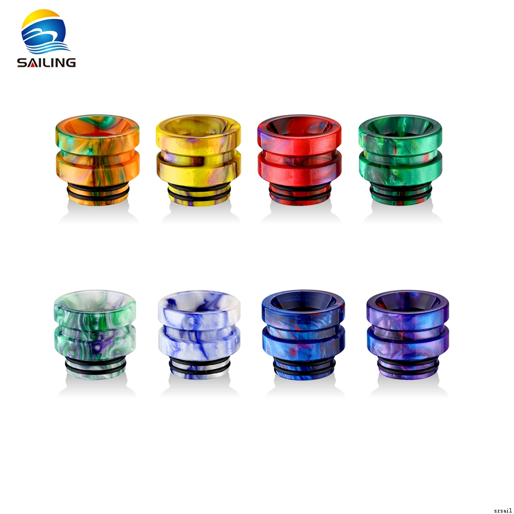 SS gilding+Epoxy Resin 810 Drip Tips for TFV8/TFV12