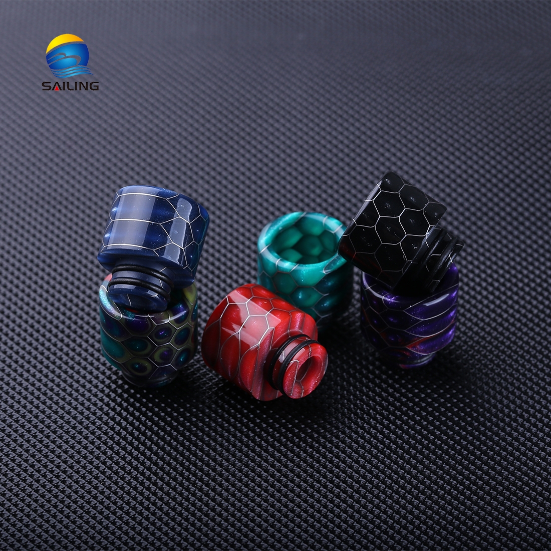 Epoxy Resin Snake Pattern 510 Drip Tips