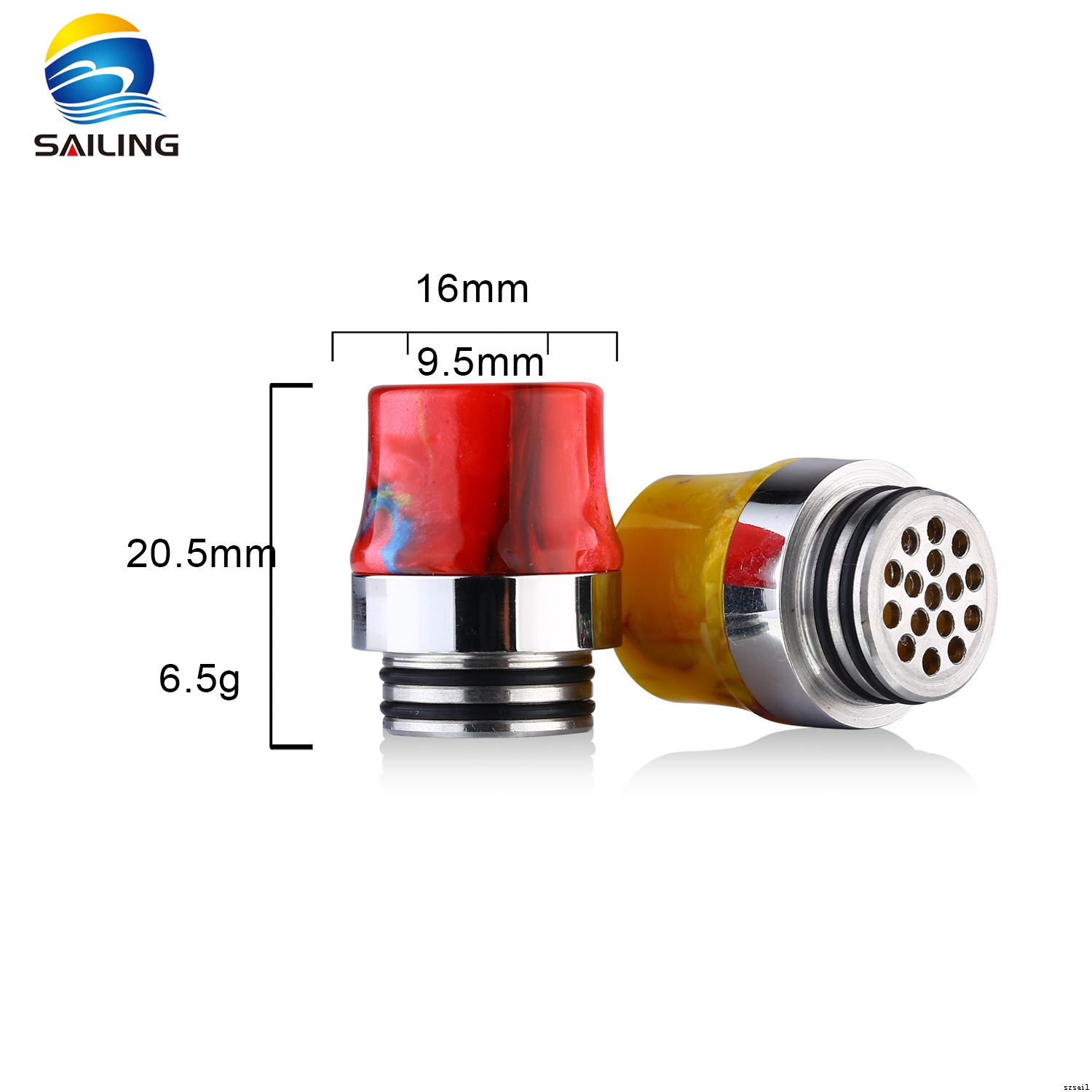 SS+Epoxy Resin 810  Drip Tips for  TFV8/TFV12