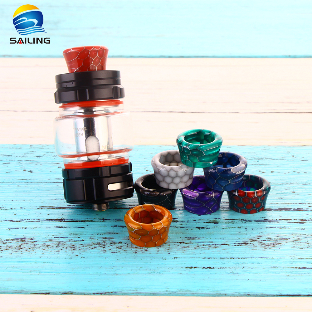 Epoxy Resin Snake  Pattern Drip Tips for  Smok TFV16